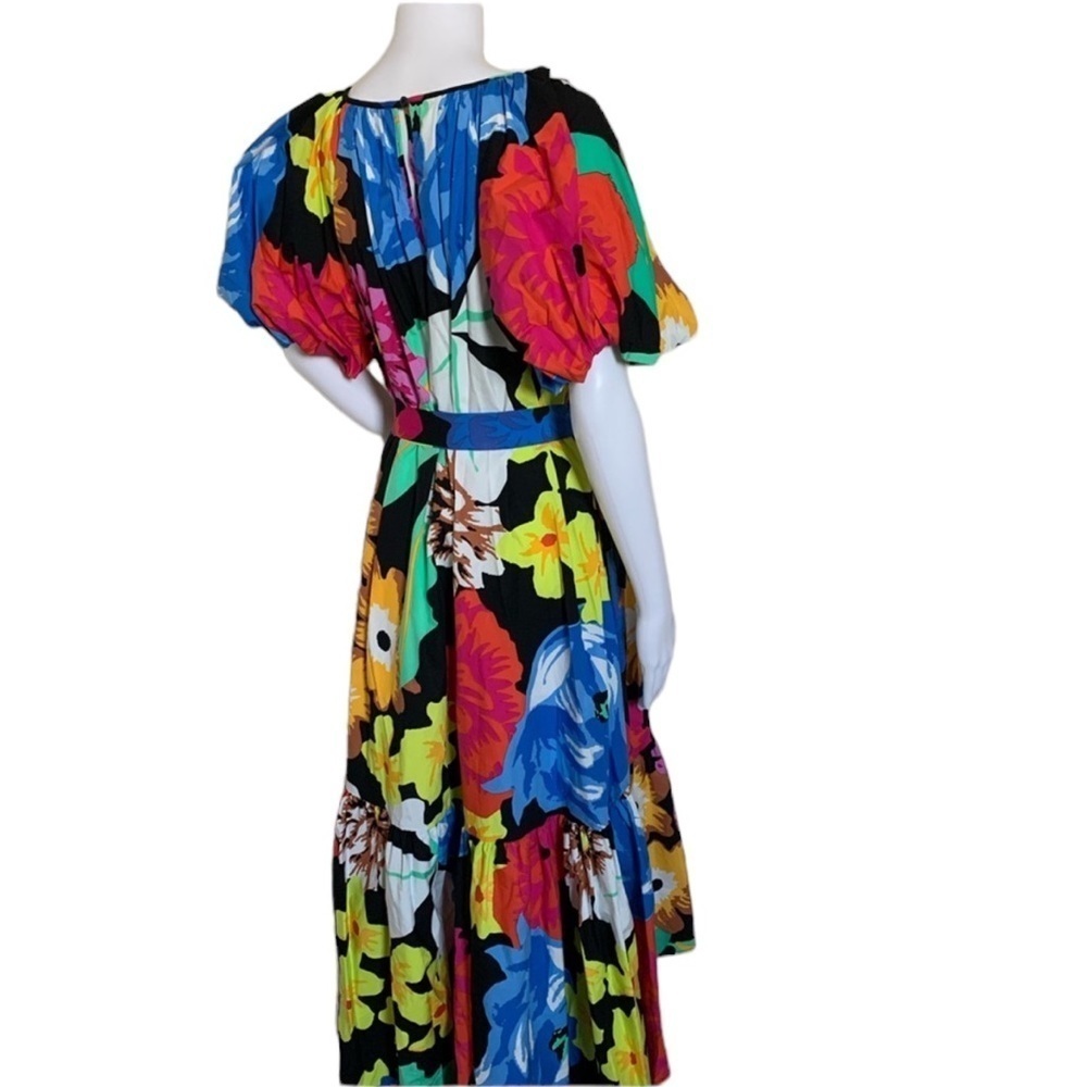 Christopher John Rogers Multicolor Floral Puff Dre - Picture 7 of 10